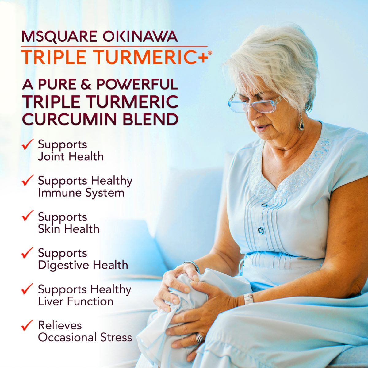 MSquare Okinawa Triple Turmeric + Senior Product Benefits