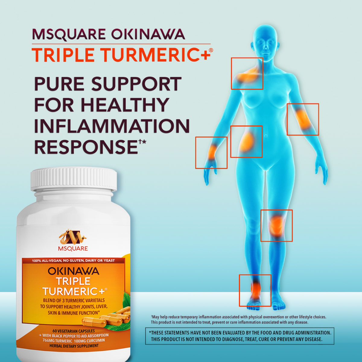MSquare Okinawa Triple Turmeric + Joint Health