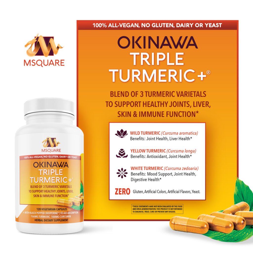 MSquare Okinawa Triple Turmeric + with Black Pepper Fruit Extract