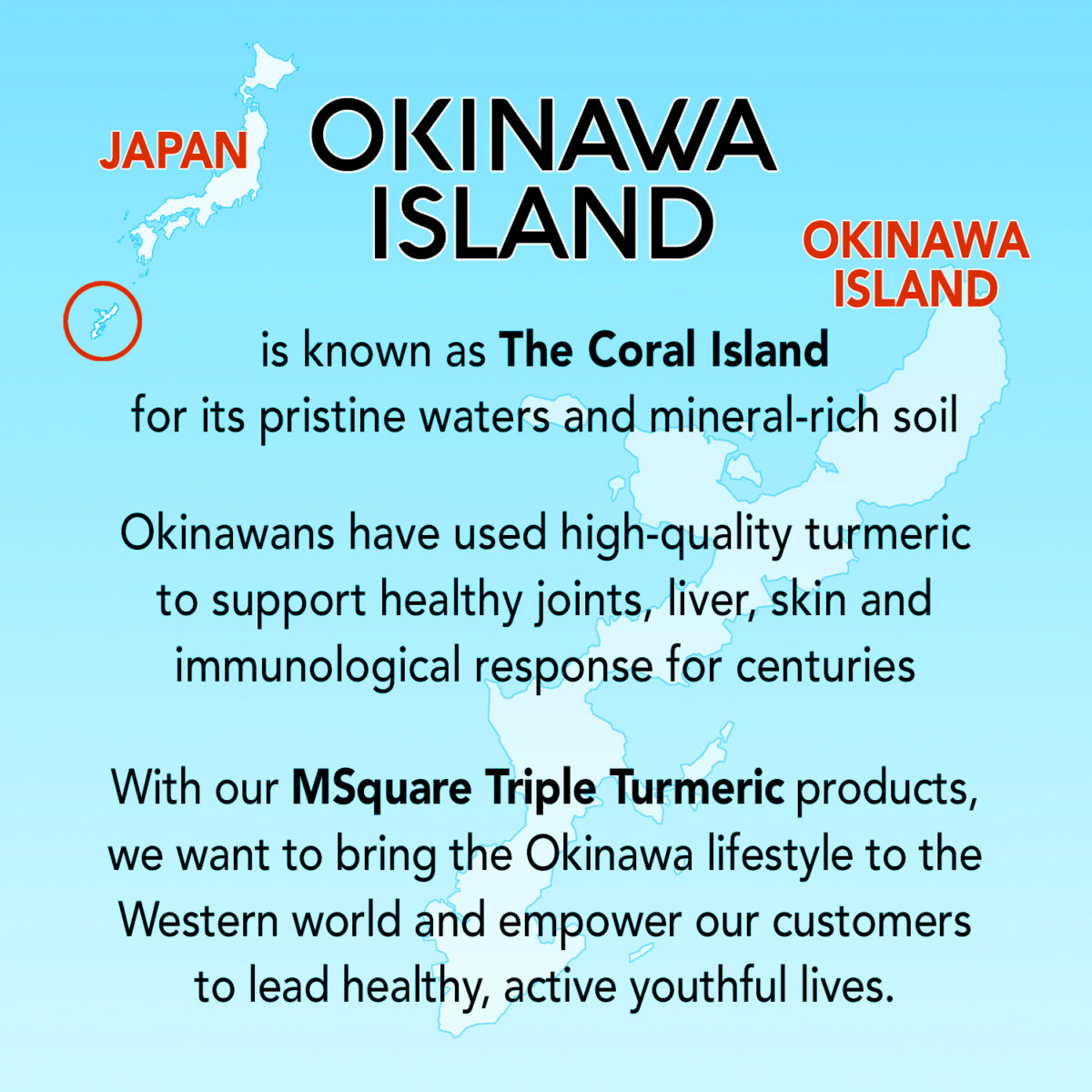 MSquare Okinawa Triple Turmeric + Okinawa Island